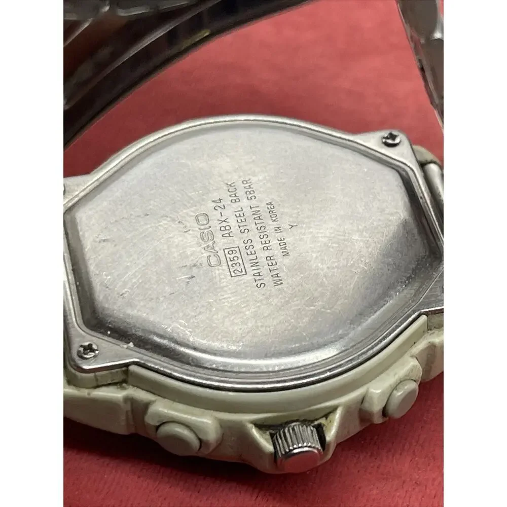 Casio ABX-24 Wrist Watch Module 2359 Vintage Old Retro Data Bank Dead Battery